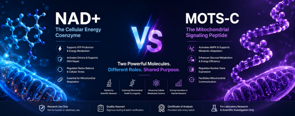 NAD+ vs MOTS-C
